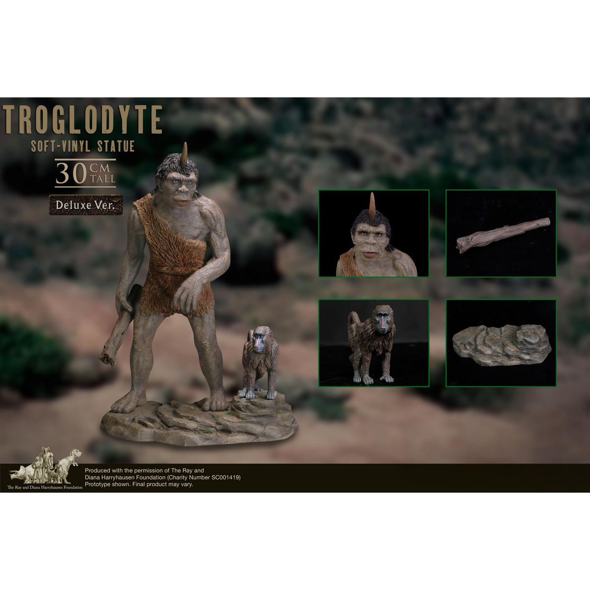 STAR ACE Toys Ray Harryhausen Series Troglodyte Deluxe Edition Art Statue