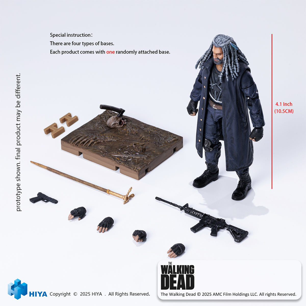 HIYA EMW0317 Dead Walk Ezekiel 1/18 Scale Action Figure