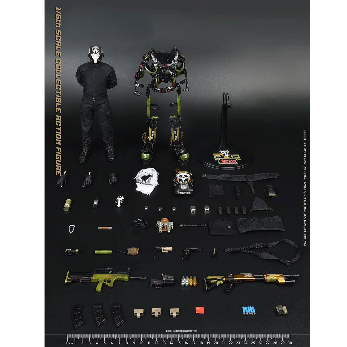 SOLDIER STORY EXO-Skeleton Armor Suit Test-03 Panda Division Regular Edition Action Figures