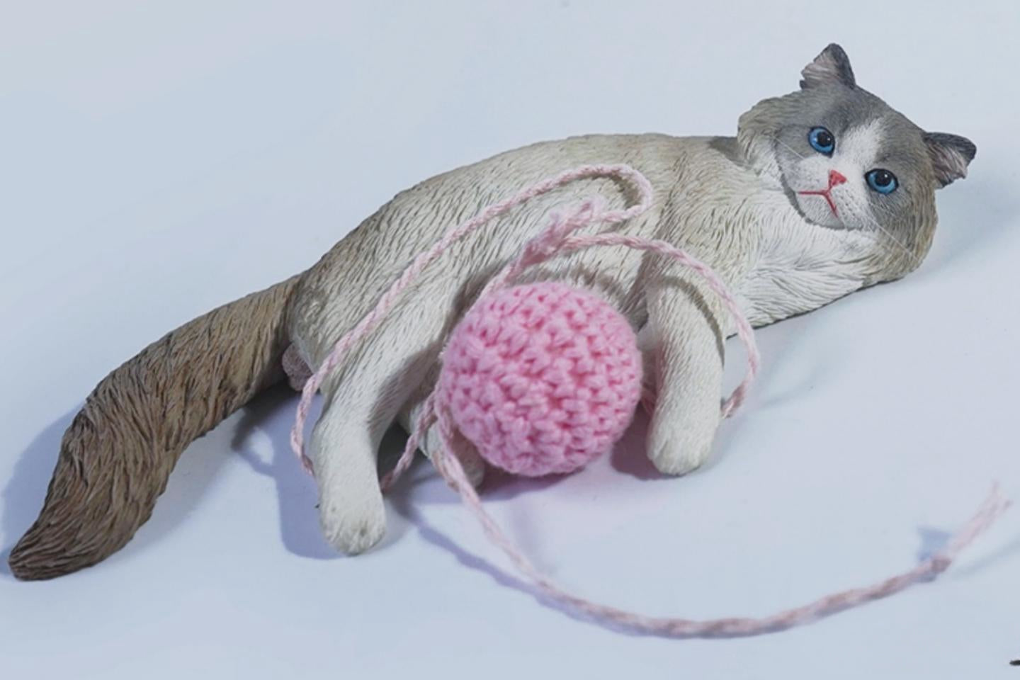 Figura de gato coleccionable JXK: Ragdoll 3.0, miniatura de animal a escala 1:6