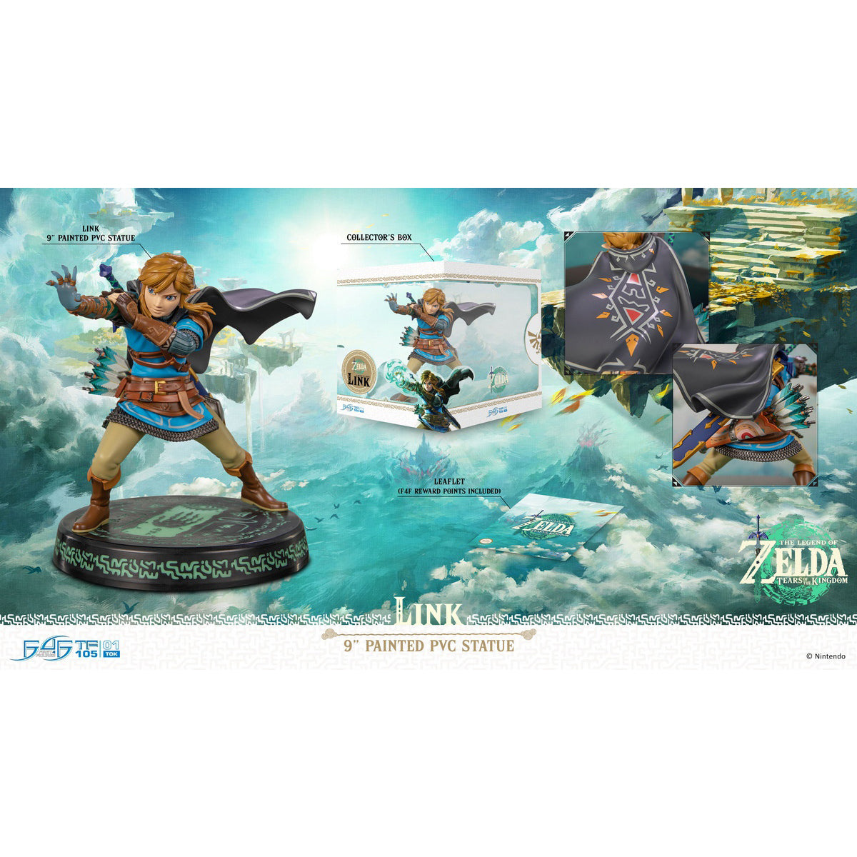 First 4 Figures The Legend of Zelda: Tears of the Kingdom LINK Art Figurine