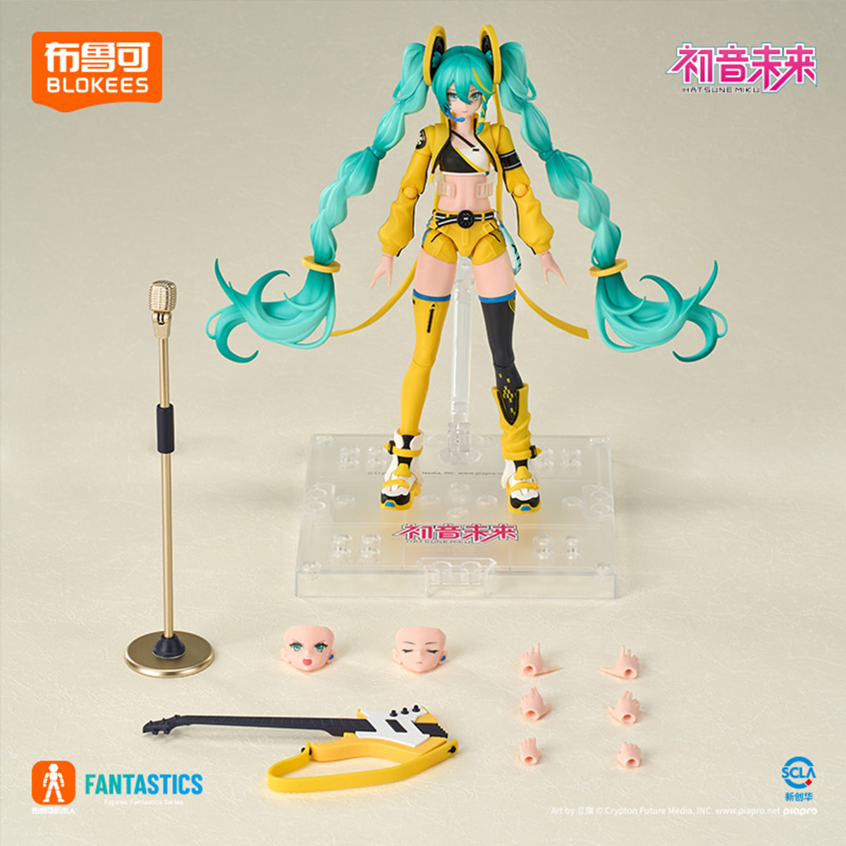 BLOKEES Miracle Edition Hatsune Miku Dynamic Sound Glow Ver. Pre-assembled Model Kit