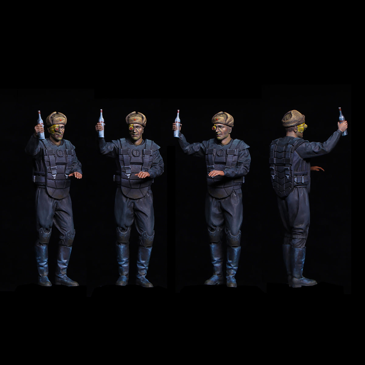 BORDER BC-005 Soviet Magnetic Storm Tank Gesla Gank/BC-004 Kirov Airship/BC-003 Soviet Apocalypse Tank Ver2.0/BC-002 Grizzly Battle Tank/BA-002 Hell Knight Syl Model Kit