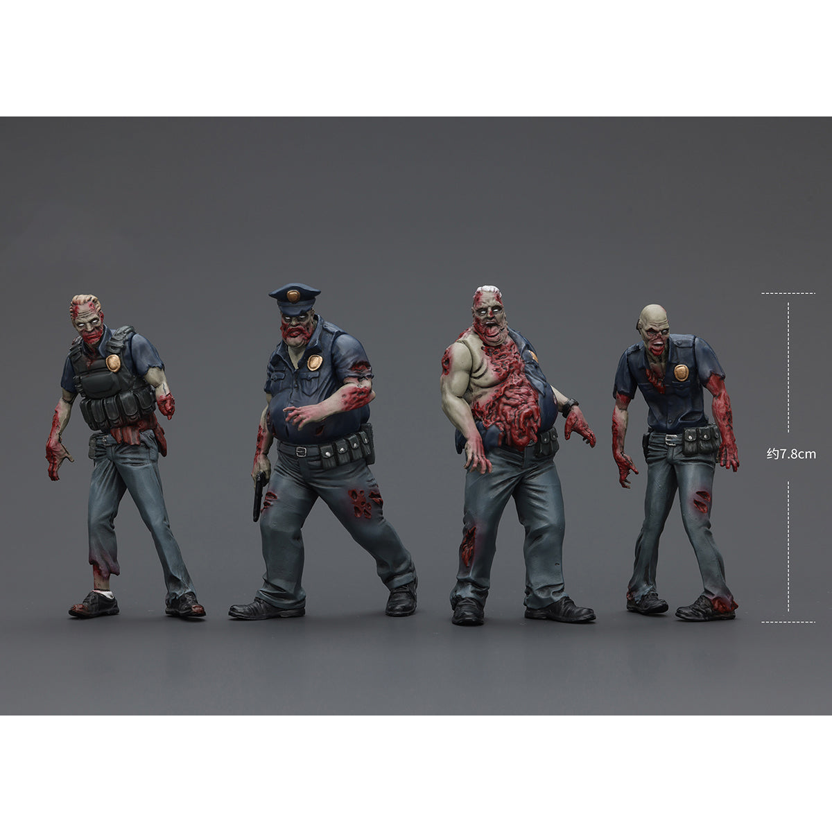 (Only Shipped to the US) JOYTOY 1/25 Dark Source Zombie Fiqure Police (Male) JT01635 Action Figures