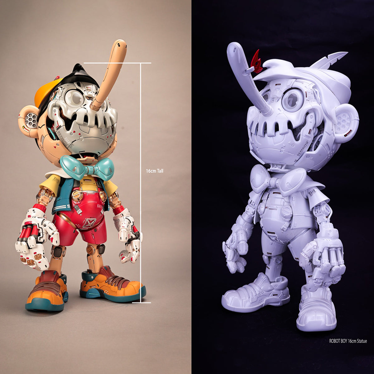 SFX Collectibles 16cm Robot Boy Pinocchio Pure White Edition Statue
