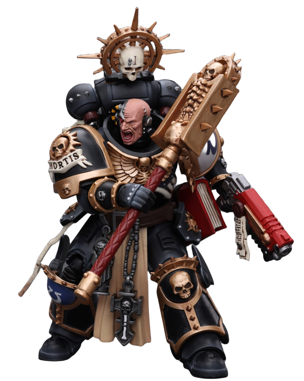 JoyToy Warhammer 40K Figurine à collectionner : Chapelain outremer Indomitus à l'échelle 1:18, figurines d'action JT8902