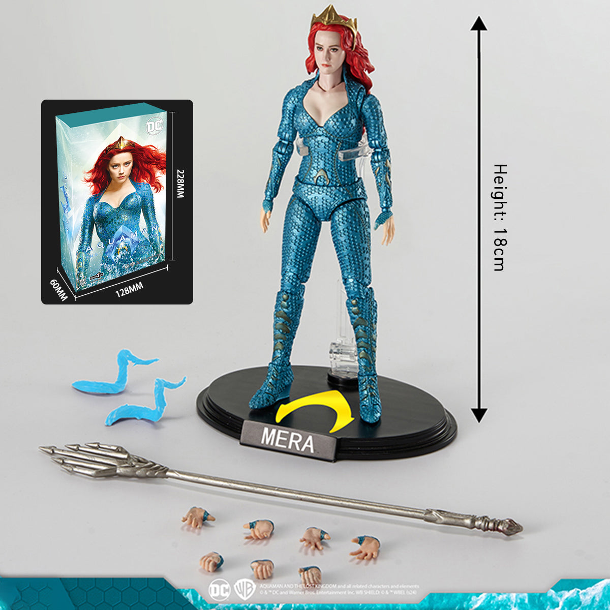 Ensemble complet Fondjoy : Mera, figurine miniature masculine à l'échelle 1:9