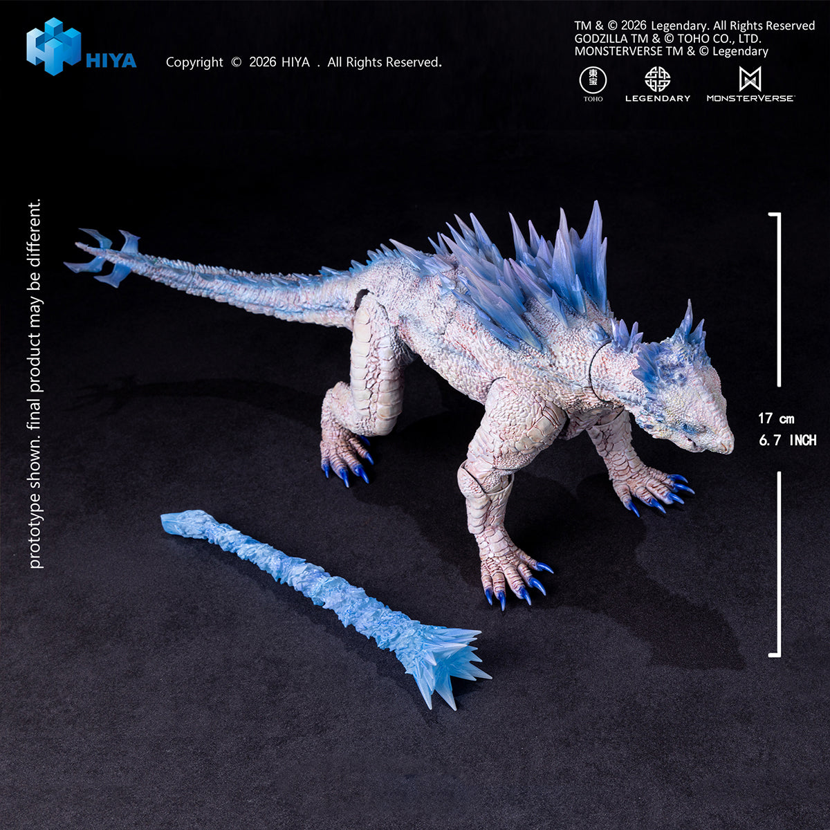 HIYA EBG0312 Godzilla: The New Empire - Frost Breath Shimo Monster Action Figure