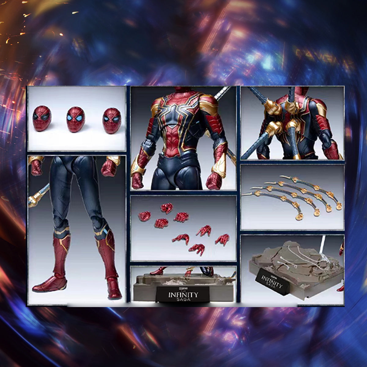 MODOKING 1/12 Iron Spider Articulated Pre-Painted Assembly Model Kits