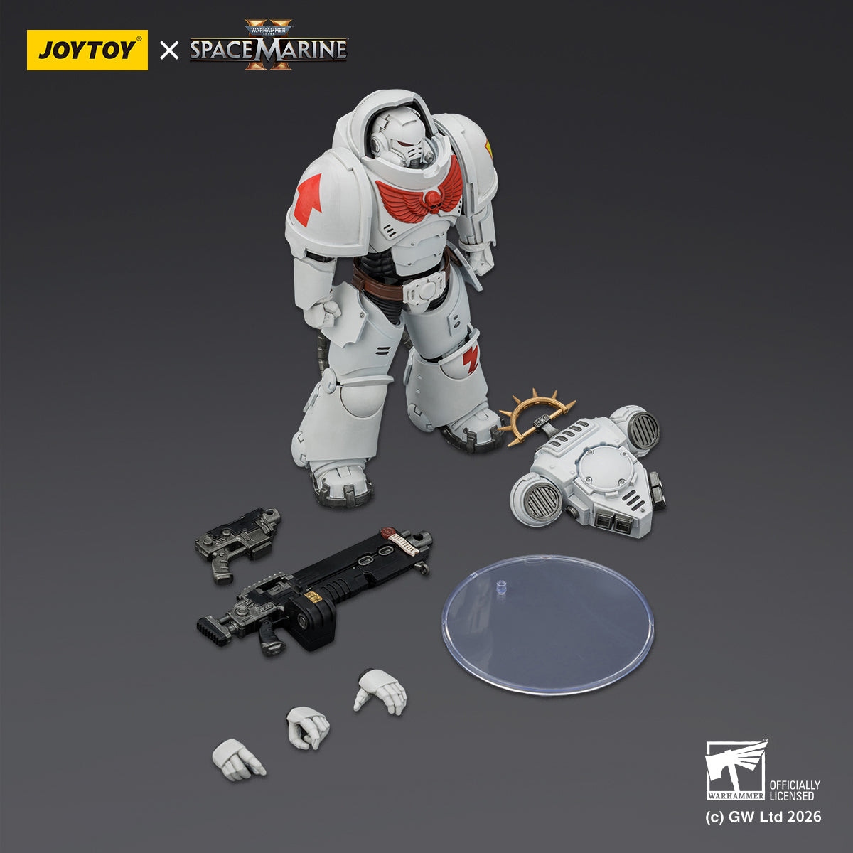 JOYTOY Warhammer 40,000: Space Marine 2 Heavy Intercessor with Heavy Bolt Rifle and Bolt Pistol (Game Edition) 1/18 Scale Action Figure