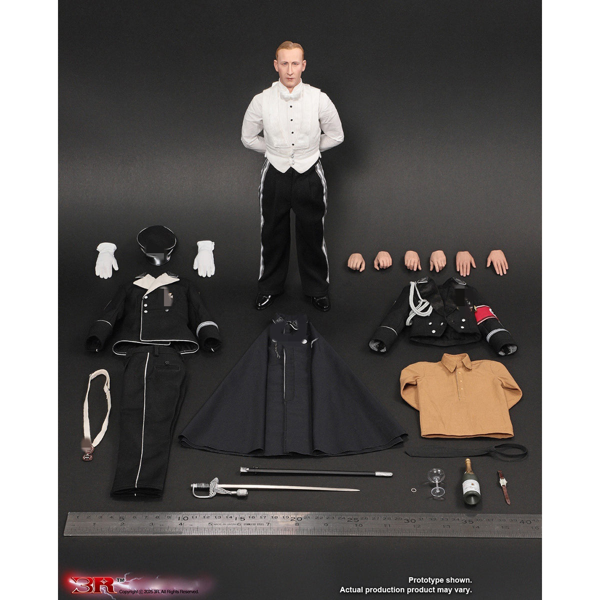 3R Reinhard Heydrich WWII German SS-General GM657 (Ceremonial Dresses Ver) 1/6 Scale Action Figure
