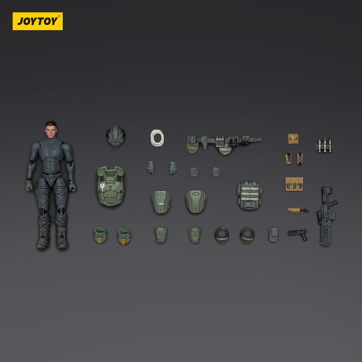 JOYTOY Dark Source 1/25 APOC Series Bedrock Standard Combat Type Mecha Pilot JT01673 Assembly Model Kits