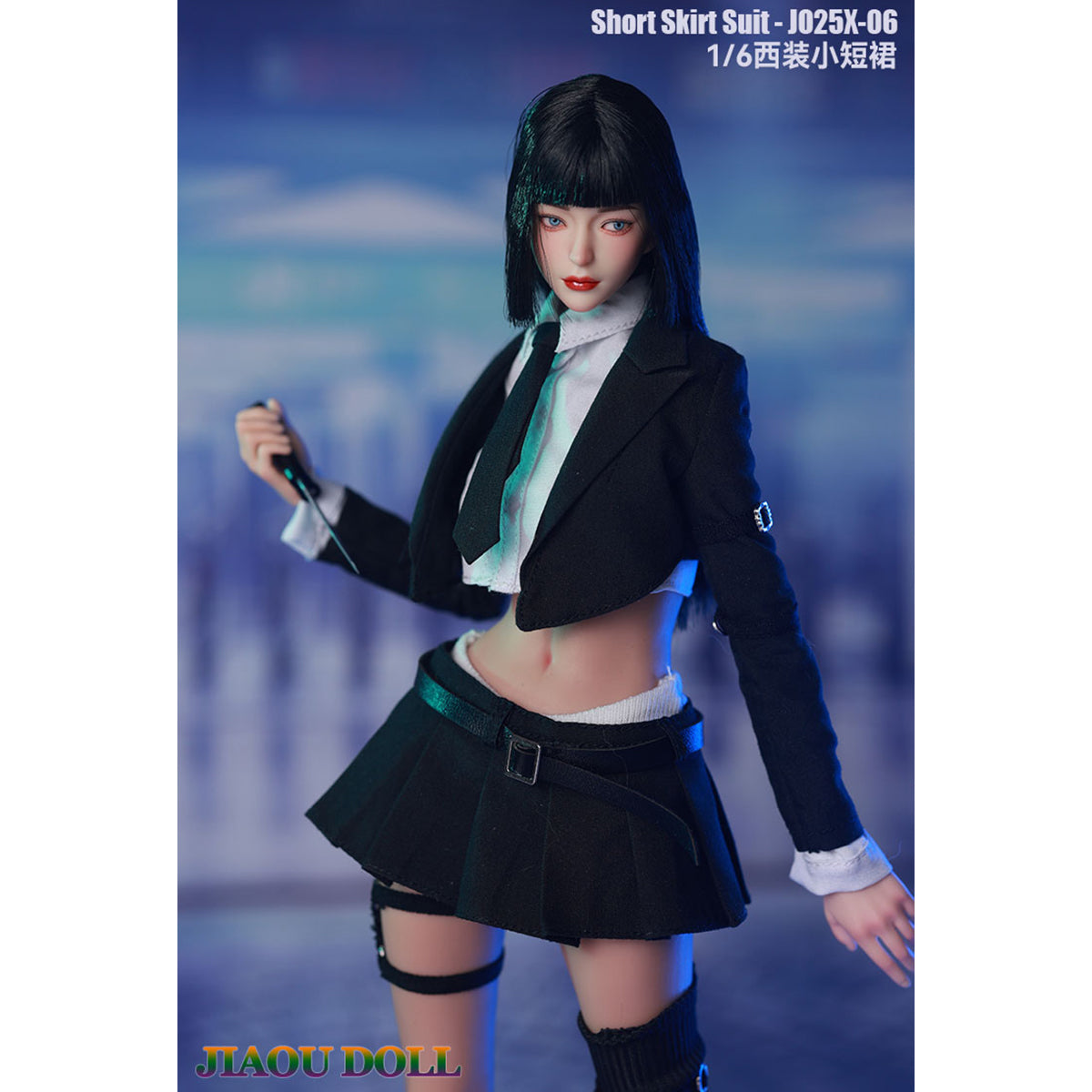 JIAOU DOLL Suit Short Skirt with Long and Short Socks Doll Clothes Accessory Fit 1/6 Scale 12-inches Figure