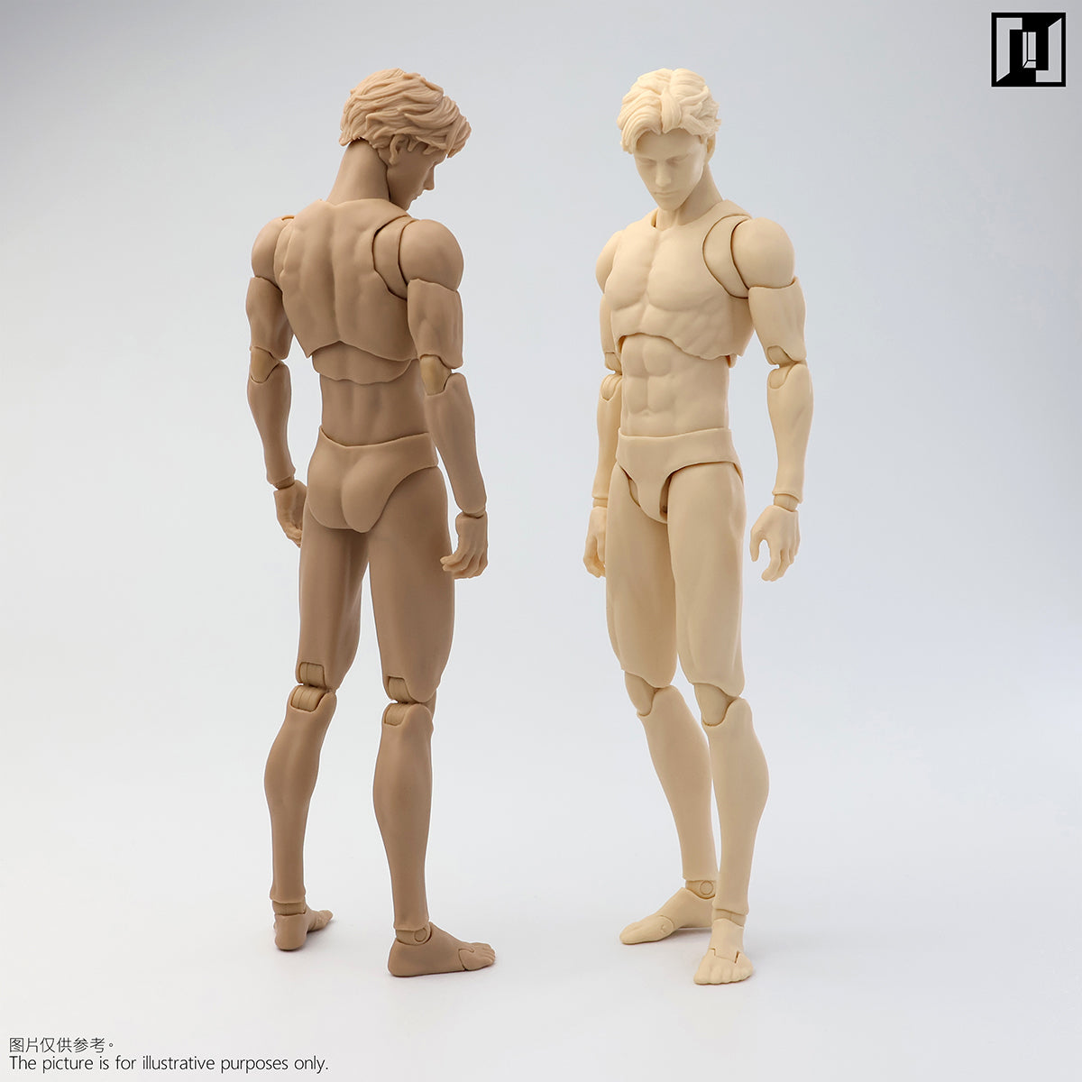 Mirrfig Articulated Joints MF001 Lean Male Pale-skined Body 1/12 Scale Action Figure Body