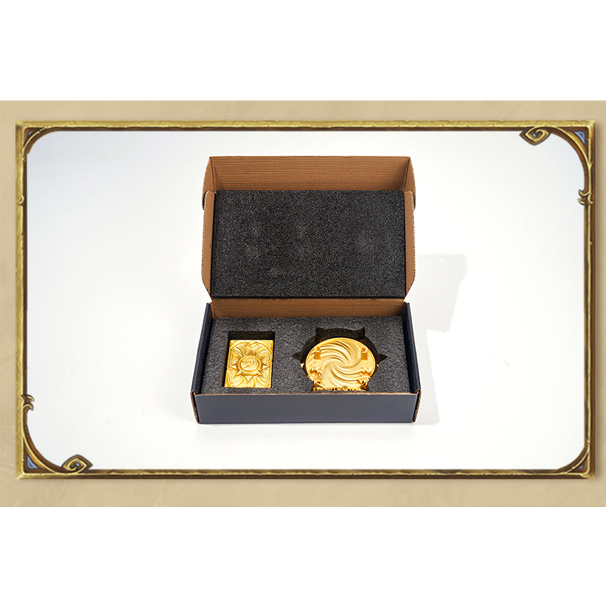Blizzard Hearthstone Golden Challenge Card Back Metal Collector's Display Piece BLZ010 Art Figurine