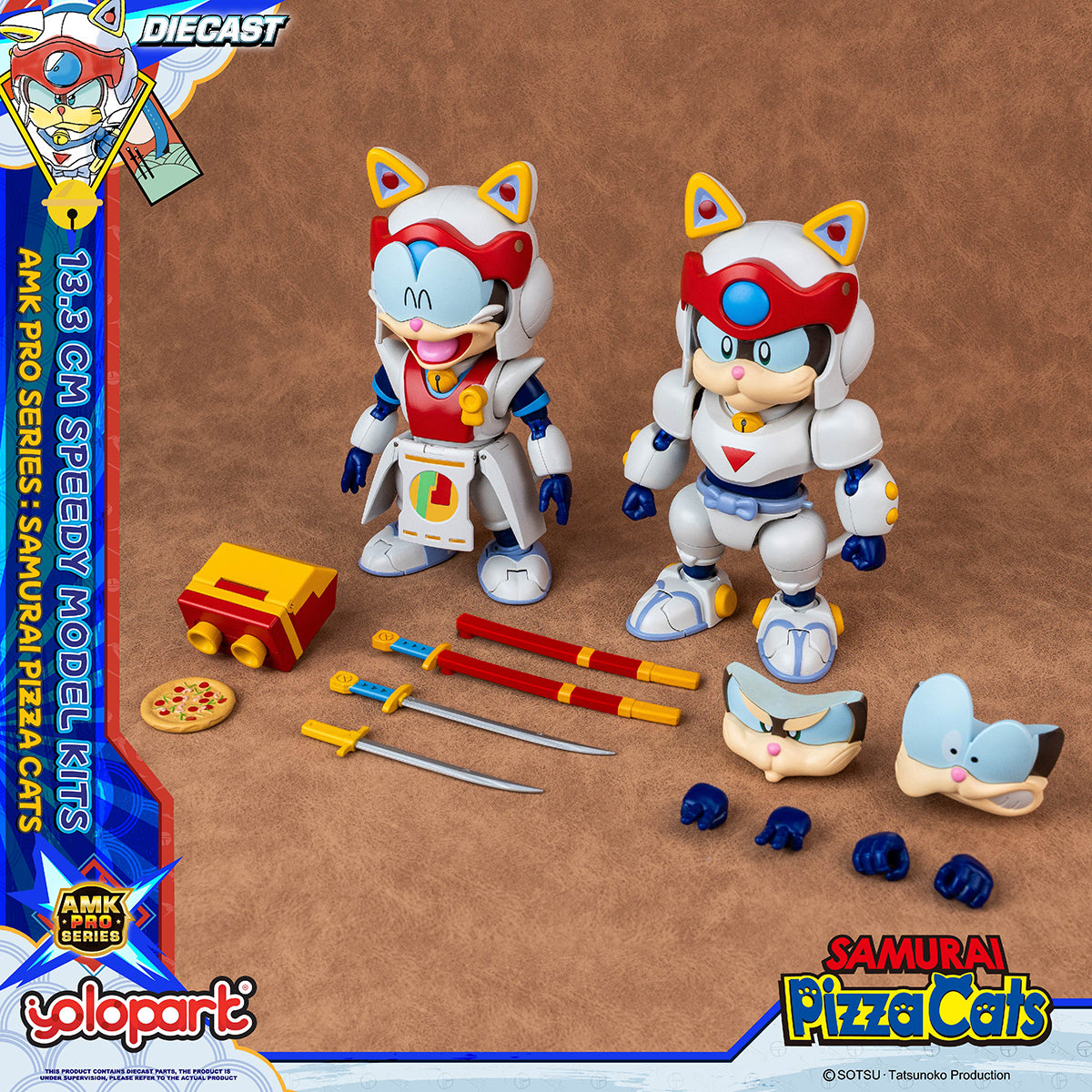 Yolopark Samurai Pizza Cats AMK PRO Series Speedy Model Kit