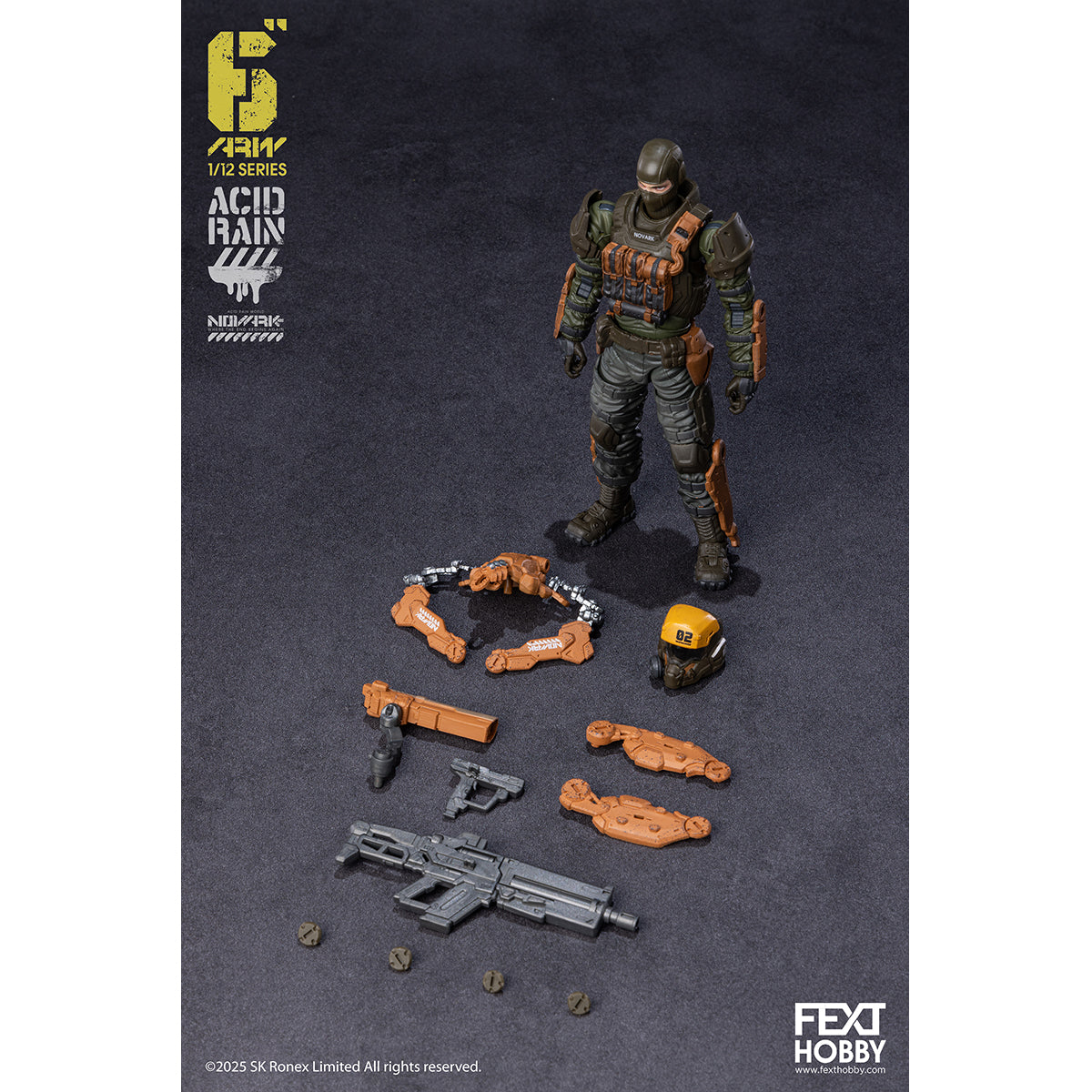 FEXT HOBBY Acid Rain World: Novark FXH-AR-001 THAME/FXH-AR-002 WAR BANNER/FXH-AR-003 SKULLWELDER/FXH-AR-004 PROTEUS 1/12 Scale Action Figure