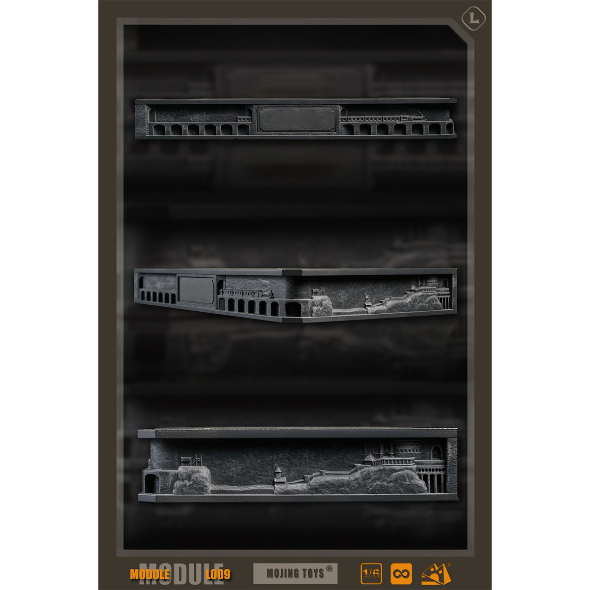 MOjingtoys Harry Potter Platform Diorama Base & School Entrance Costume Pack Diorama Scene Base Fit 1/6 Scale 12-inches Action Figure