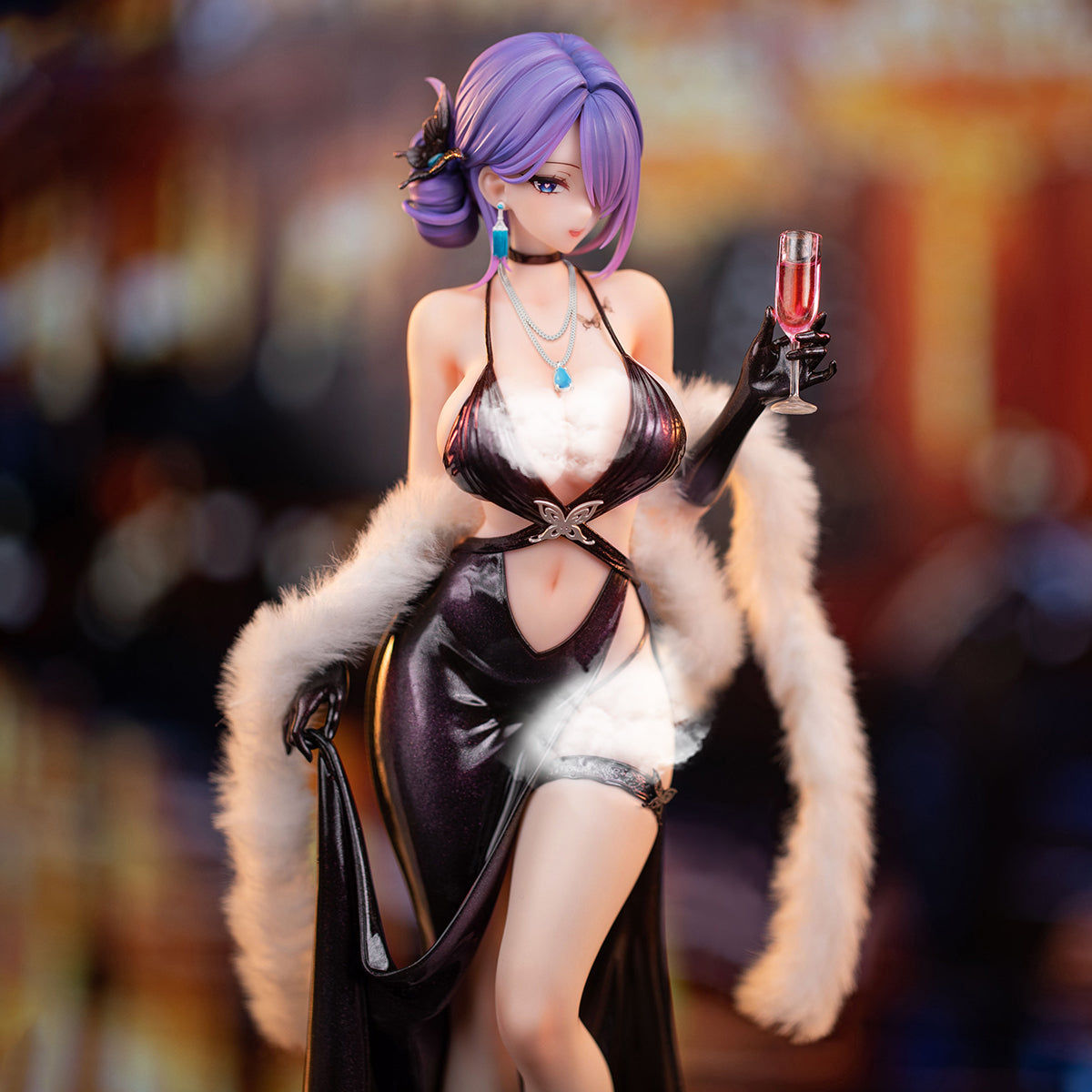 Estatua de anime de Yuna "Super Nova Party Dress Series Chasing Eyes"