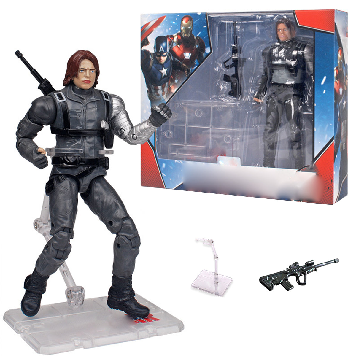 ZD Toys Action Figure Full Set: 7-inch Articulated Classic Series with Stand Version: Winter Soldier