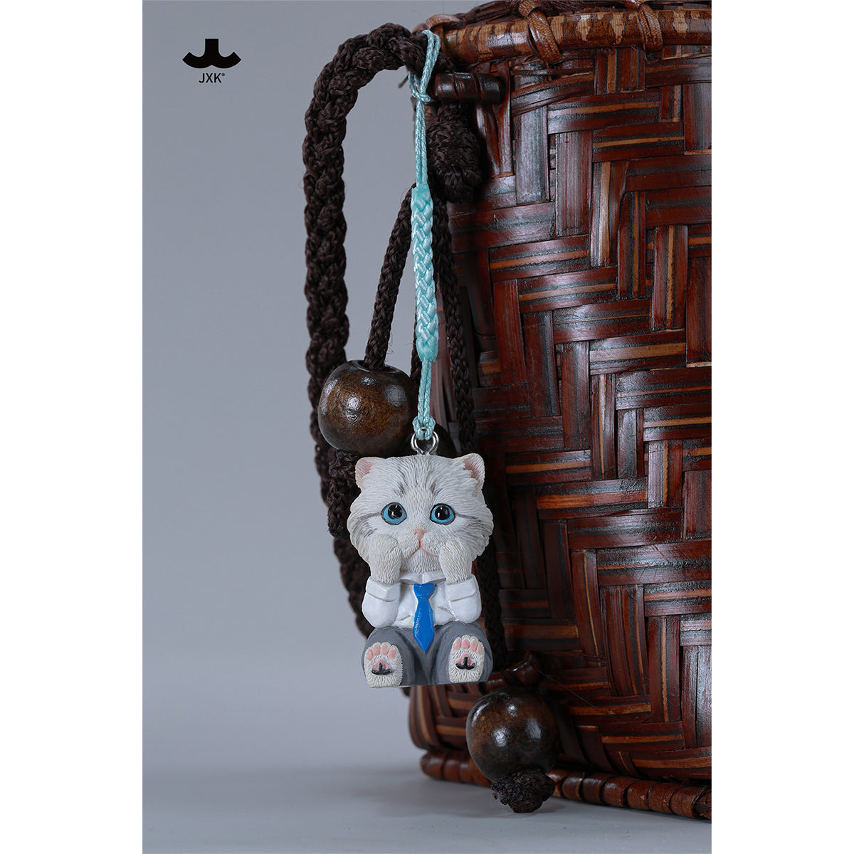 JXK&small, Drowsy Mew, Static Cat Animal Figurine