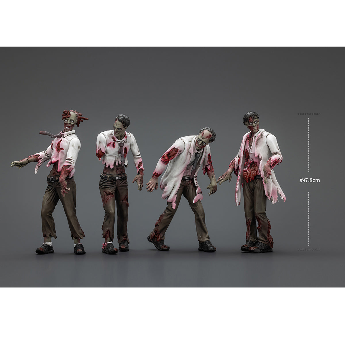 (Only Shipped to the US) JOYTOY 1/25 Dark Source Zombie Figure Scientists (Male) JT01604 Action Figures