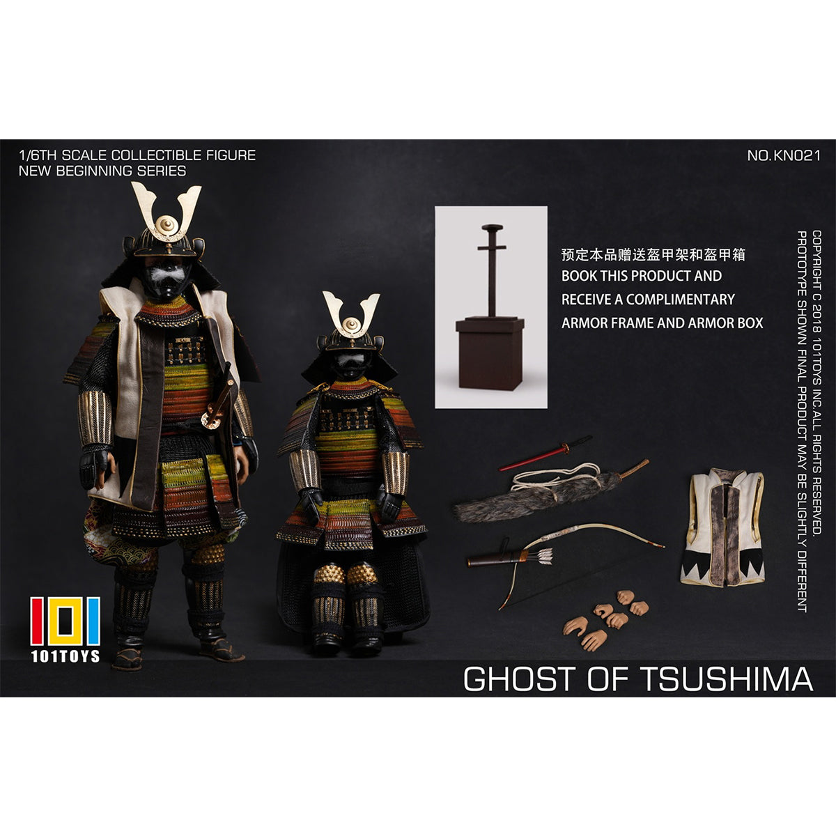 101TOYS KN023 GHOST OF TSUSHIMA Samurai 1/6 Scale New Beginner Series Action Figure