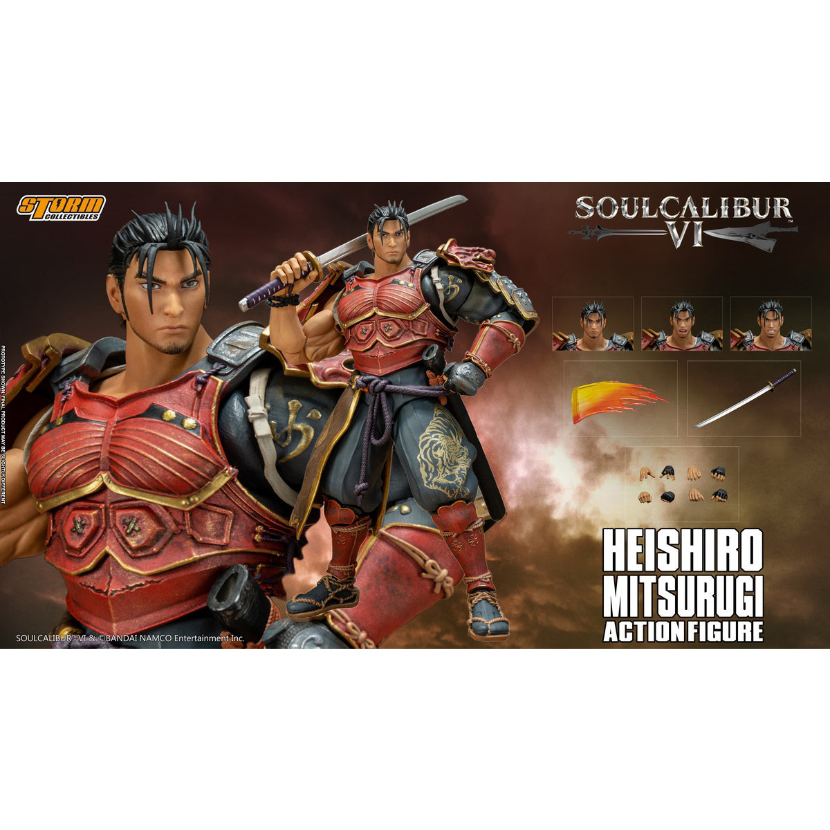 Storm Collectibles SOULCALIBUR VI: HEISHIRO MITSURUGI 1/12 Scale Action Figure