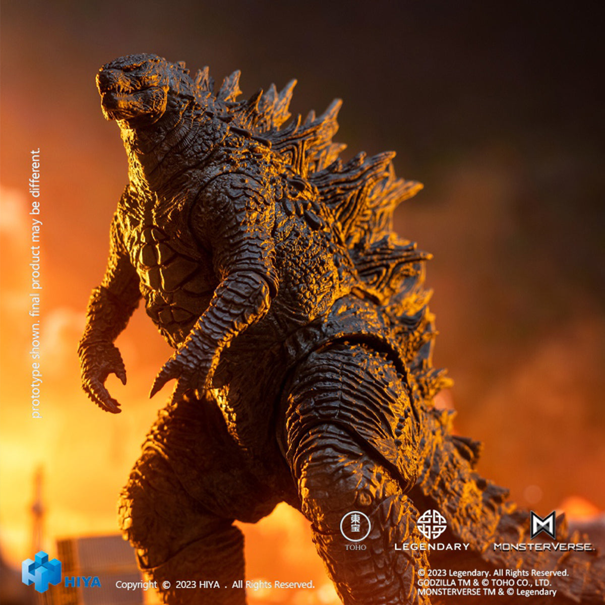 HIYA Godzilla vs. Kong: Figura de acción de monstruo Godzilla Exquisite Basic Series altamente articulada