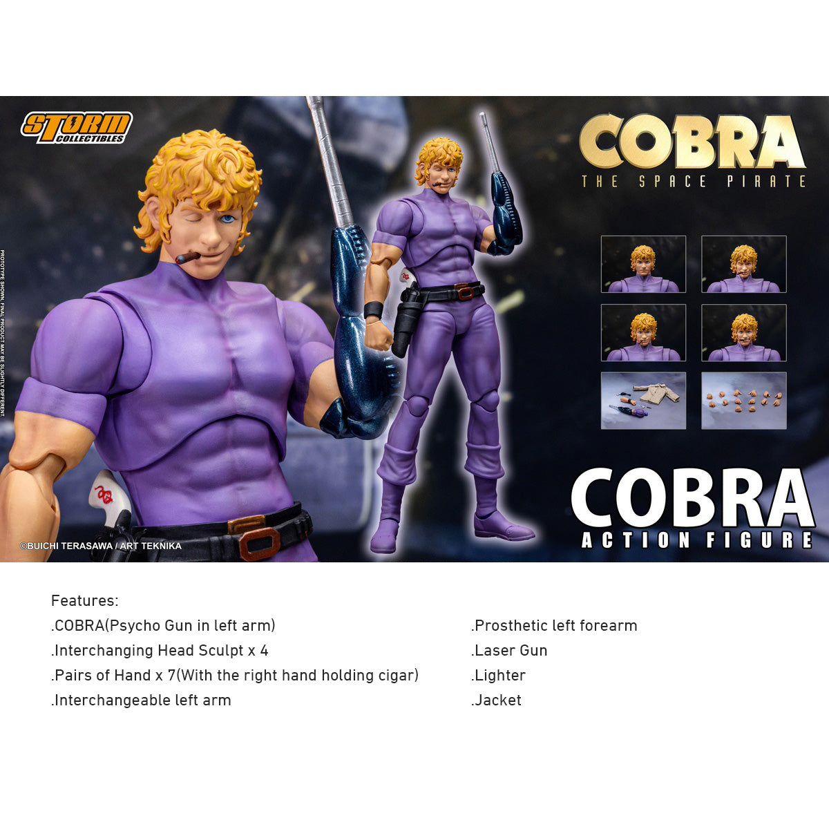 Storm Collectibles Cobra the Space Pirate: Cobra - Special Edition (CTSP02) 1/12 Scale Action Figure