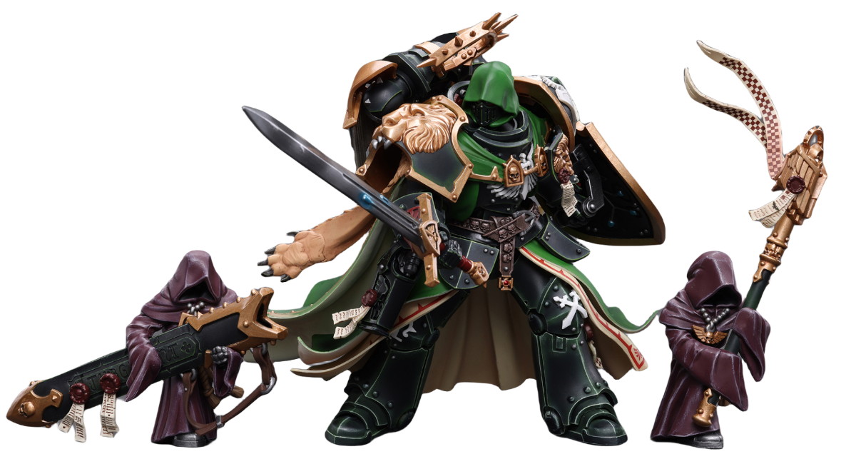 Figurine articulée JoyToy Warhammer 40K Dark Angels Primarch Lion El'Jonson, échelle 1:18, JT7882 (JT7882 El'Jonson)
