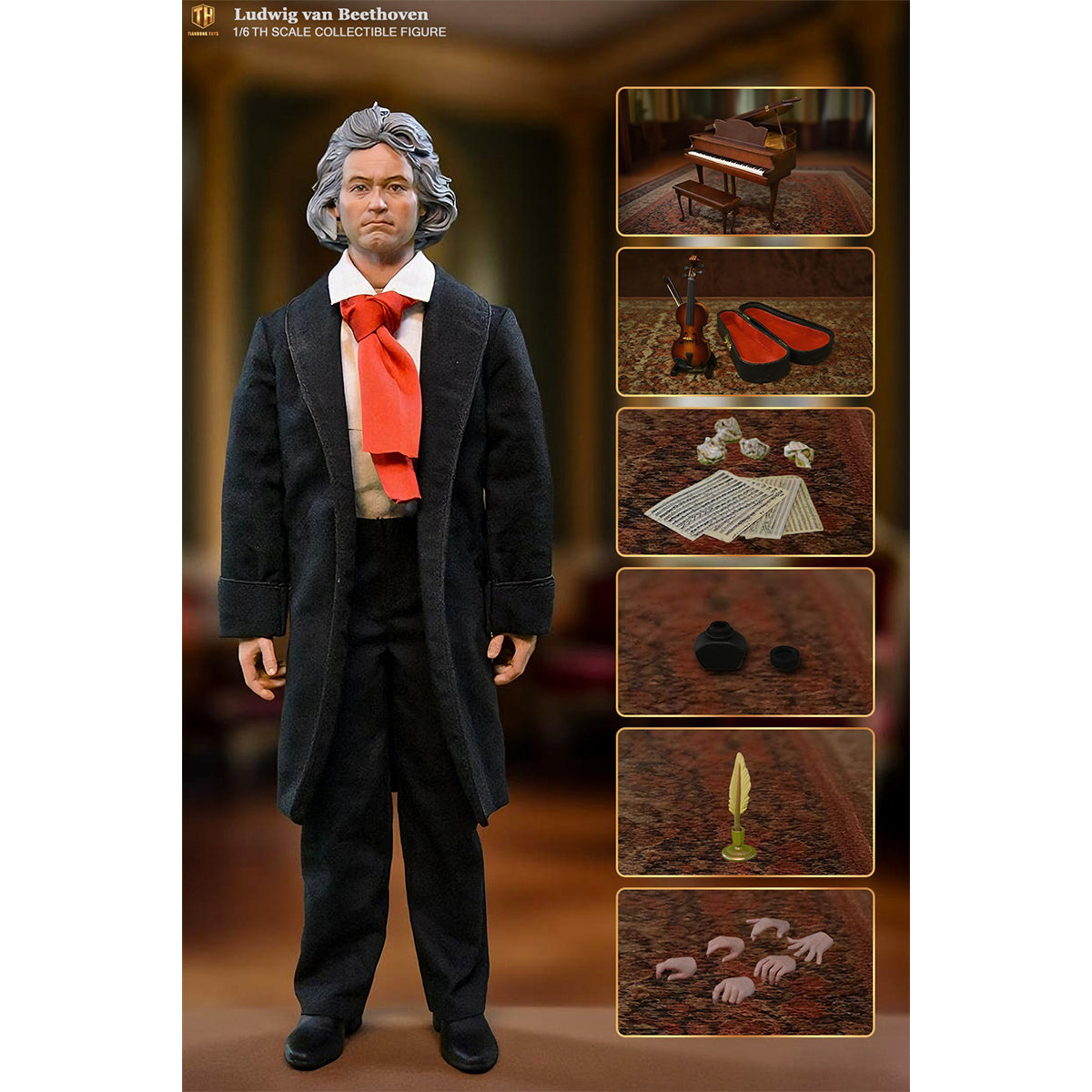 THTOYS Ludwig van Beethoven THA004 1/6 Scale Action Figure