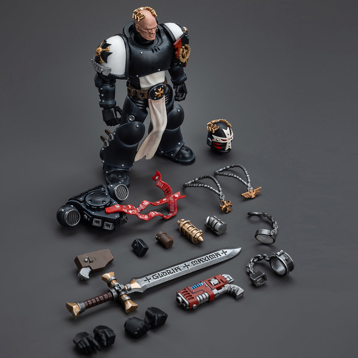 JOYTOY Warhammer 40,000 Black Templars Emperor's Champion Bayard's Revenge 1/18 Action Figure