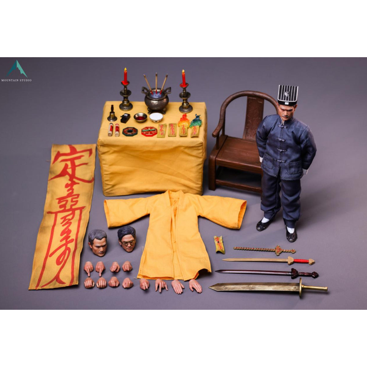 Mountain Studio Yellow Robe Hero Mr. Vampire Uncle Yingshu 1/12 Scale Action Figure