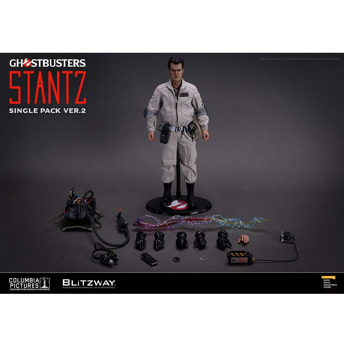 Blitzway, Ghostbusters 1984, Winston Zeddemore/Dr. Egon Spengler/Dr. Raymond Stantz/Dr. Peter Venkman, Single Pack ver.2, 1/6 Scale Action Figure