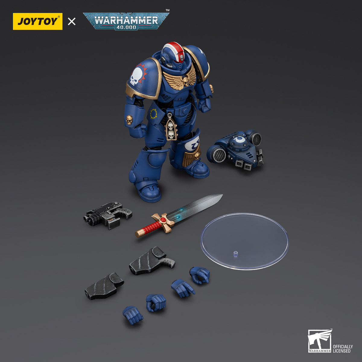(Only Shipped to the US) JOYTOY Ultramarines Heroes of the Chapter Primaris Lieutenant Erastus 1/18 Warhammer 40,000 Reissue Action Figures