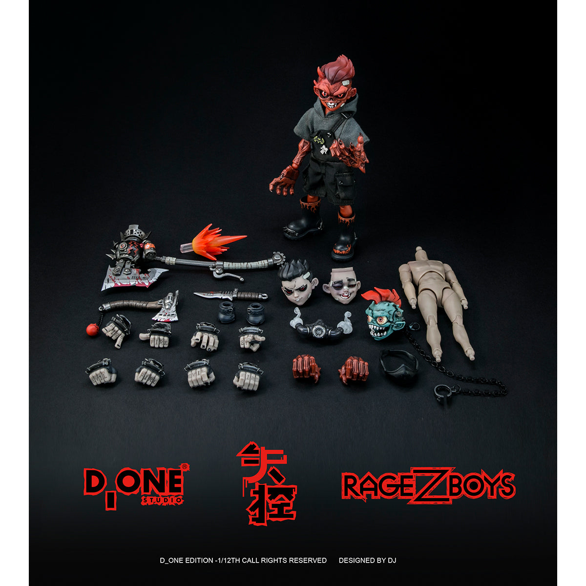 D_ONE STUDIO YaZai 1/12 Scale Action Figure