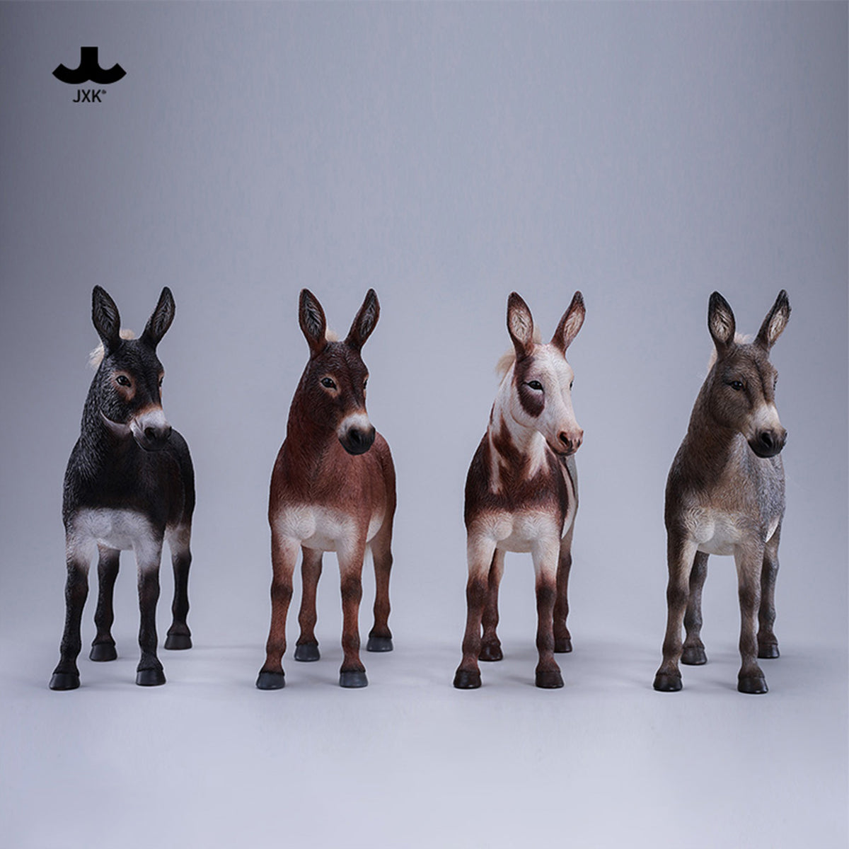 JXK MULE Static Expertly Hand-Painted Lifelike 1/6 Scale Animal Figurine