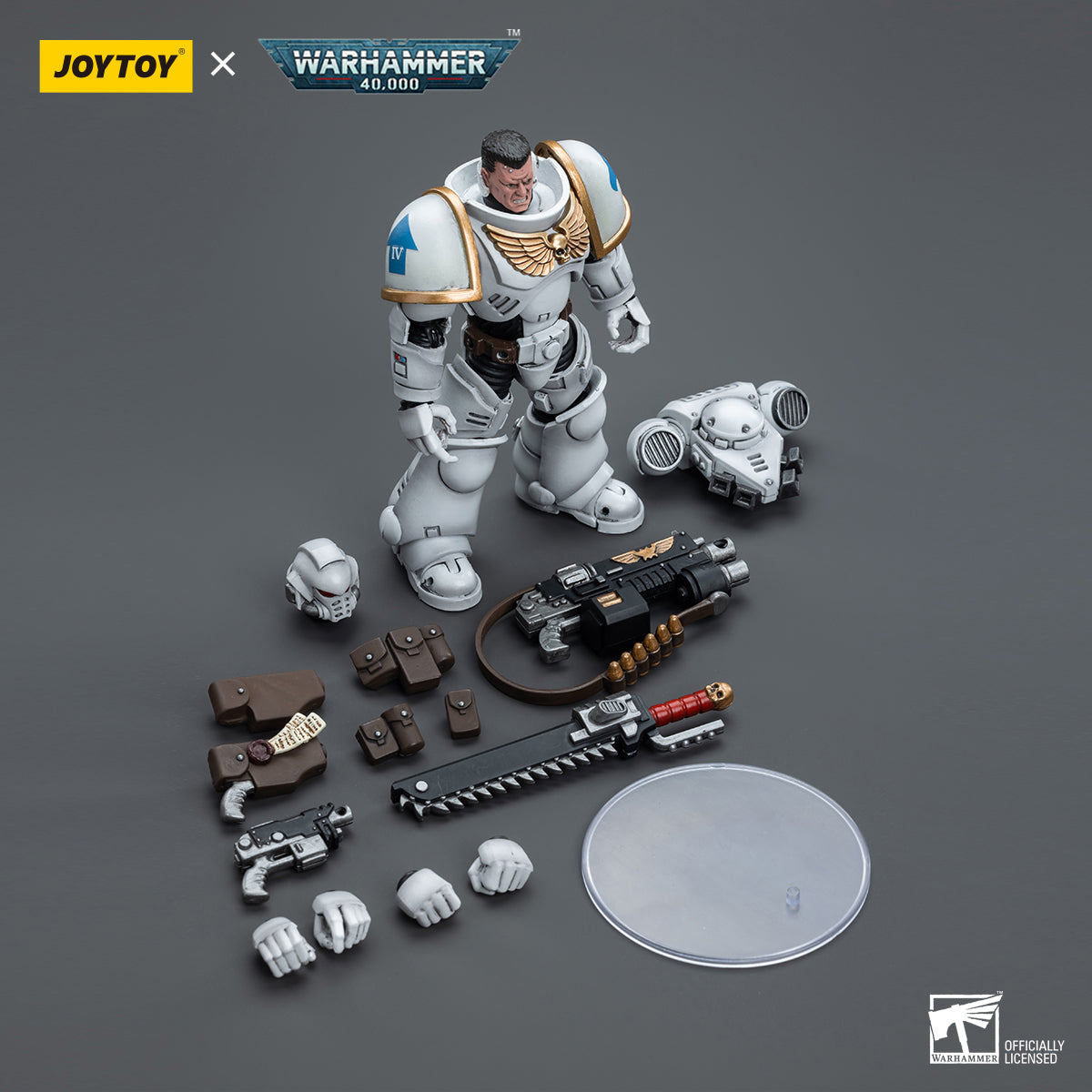 JOYTOY Warhammer 40,000 JT6847 Space Marines White Consuls Intercessors 01 1/18 Scale Action Figure