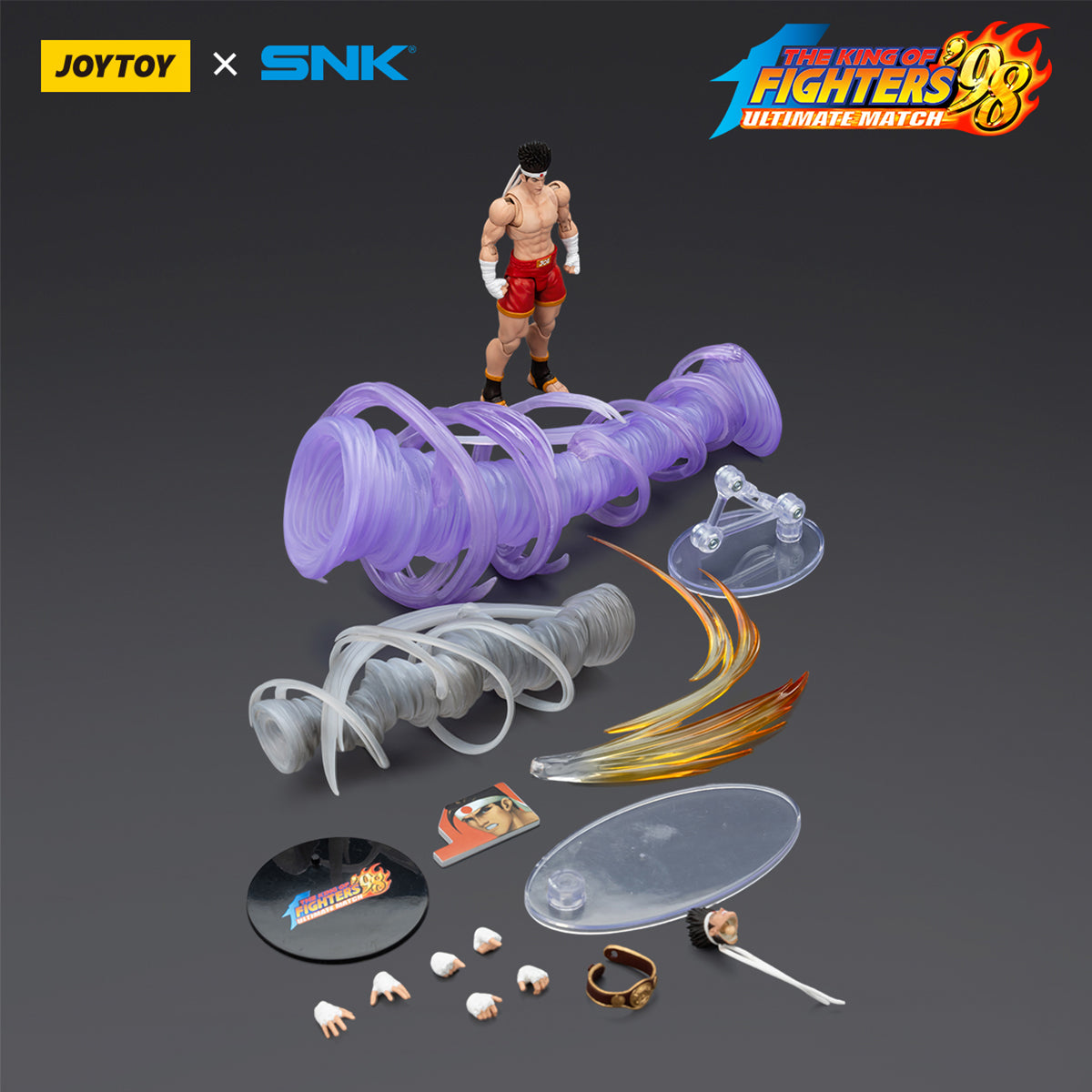 JOYTOY KOF '98UM Fatal Fury Team Joe Higashi & Andy Bogard & Terry Bogard 1/18 Scale Action Figure