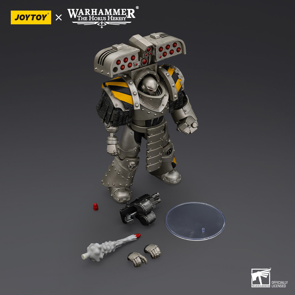 JOYTOY Warhammer La Herejía de Horus Guerreros de Hierro Tirano Maestro de Asedio Terminator con Lanzacohetes Figuras de Acción