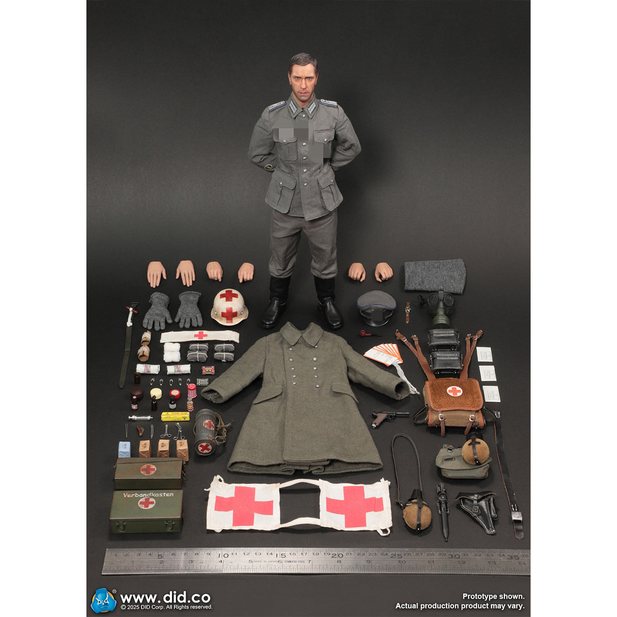 DID, Groger WWII German WH Medic Officer Candidate Unterazt, Action Figures
