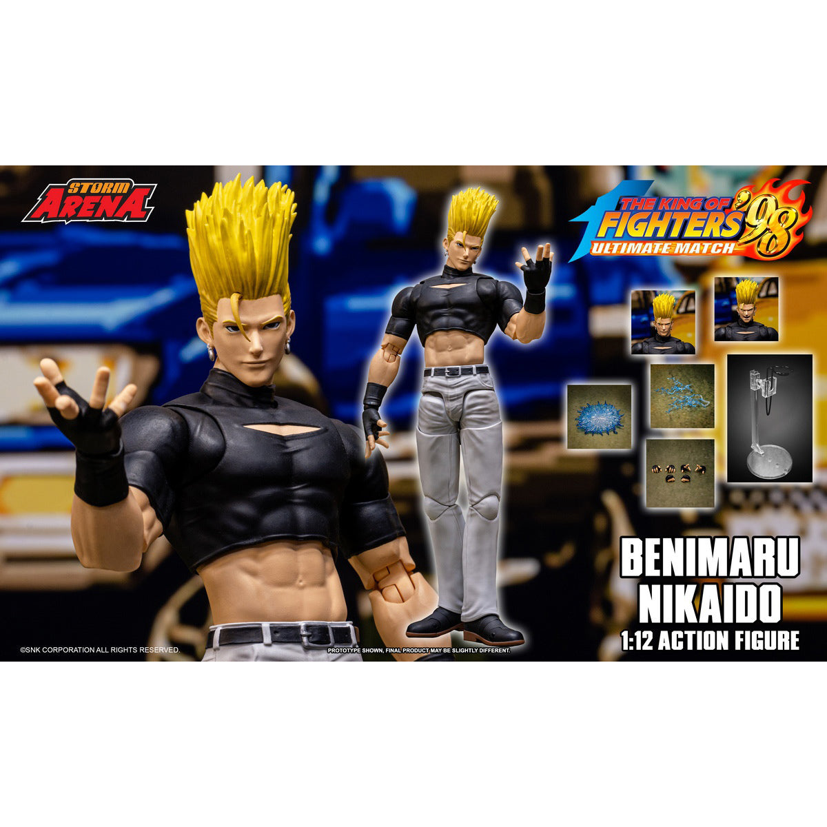 Storm Collectibles KOF '98 Benimaru Nikaido 1/12 Scale Action Figure