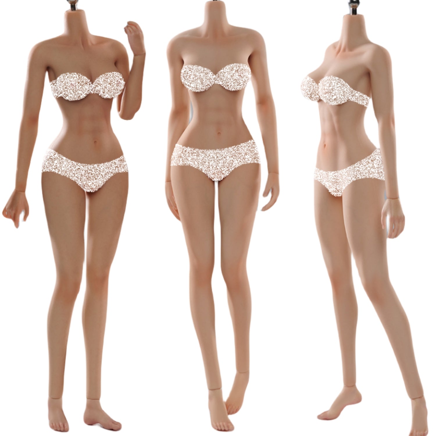 VERYCOOL Female Seamless Articulated Silicone Medium-Bust 1/6 Scale Action Figure Body