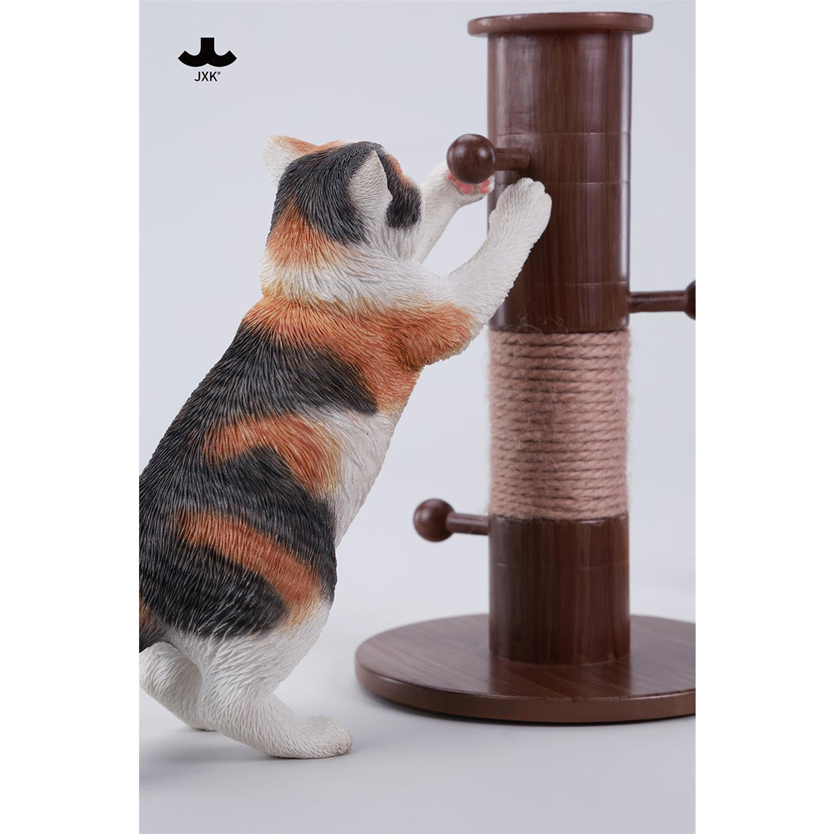 JXK Kung Fu Cat Static Expertly Hand-Painted Lifelike Animal Figurine