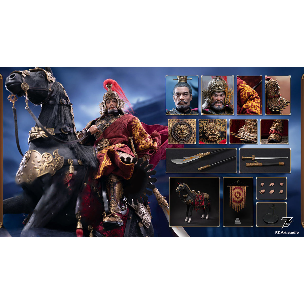 FZ Art studio Legend of General Shu Chapter General WeiYan and WeiWen Chang Deluxe Edition Action Figures