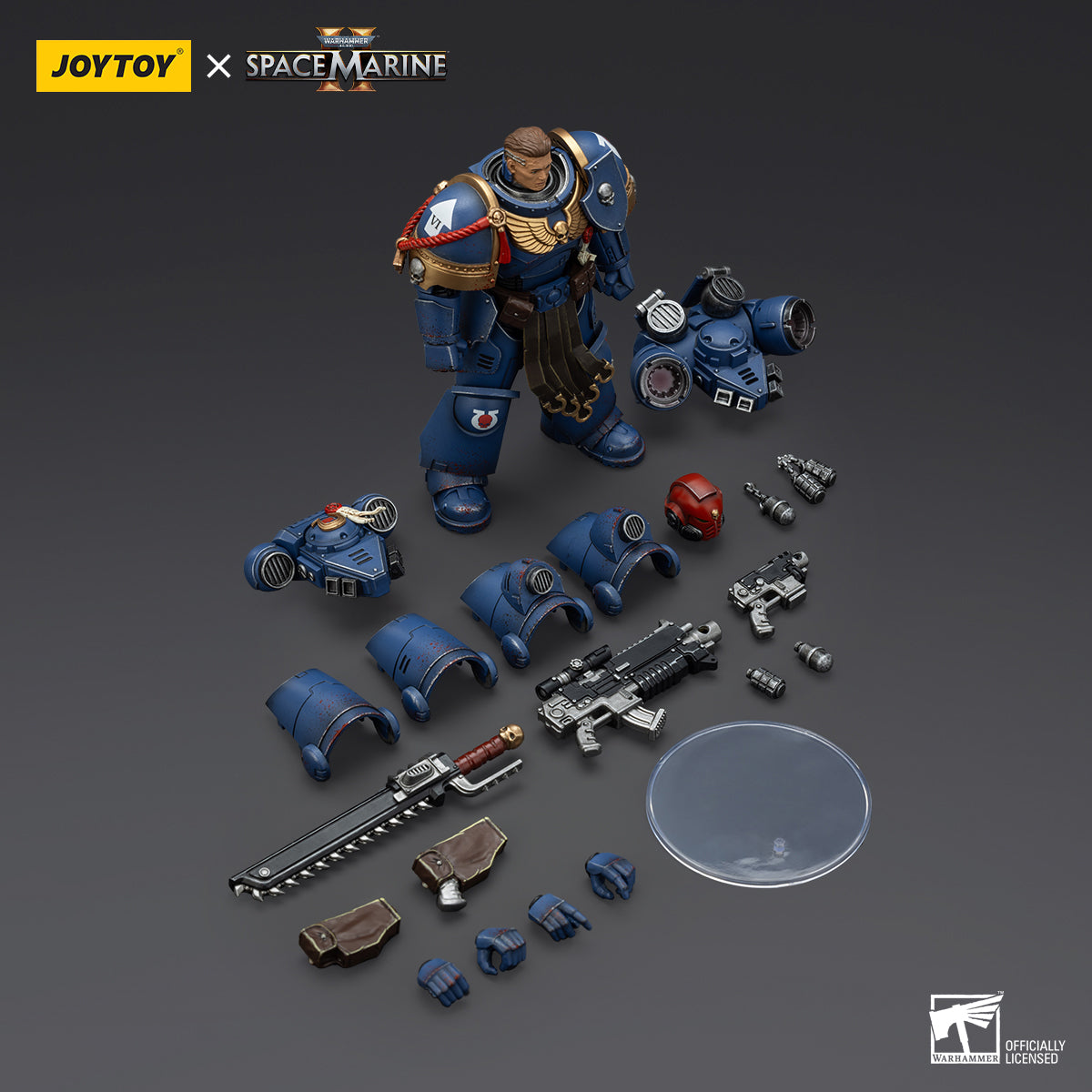(Only Shipped to the US) JOYTOY Warhammer 40,000 Ultramarines Sergeant Gadriel-Collectors Edition 1/18 Action Figure