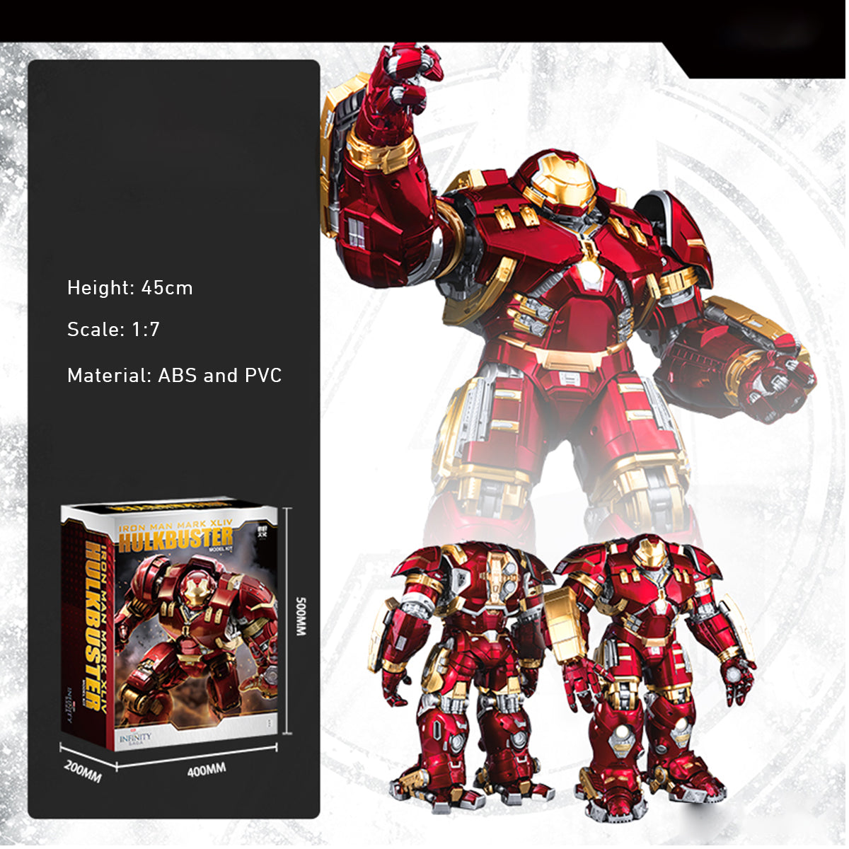 Fondjoy, Infinite Legend Hulkbuster Armor, Assembly Model Kits