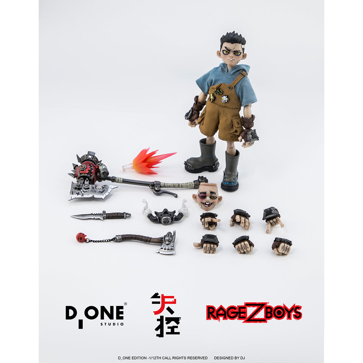 D_ONE STUDIO YaZai 1/12 Scale Action Figure