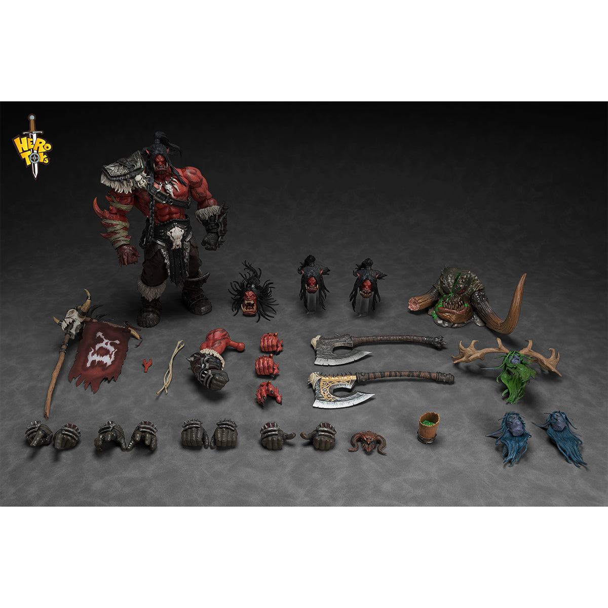 Hero toys Tribal War Song Great Chieftan Red 1/10 Scale Action Figure